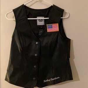 Harley Davidson leather vest